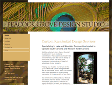 Tablet Screenshot of peacockgrovedesign.com